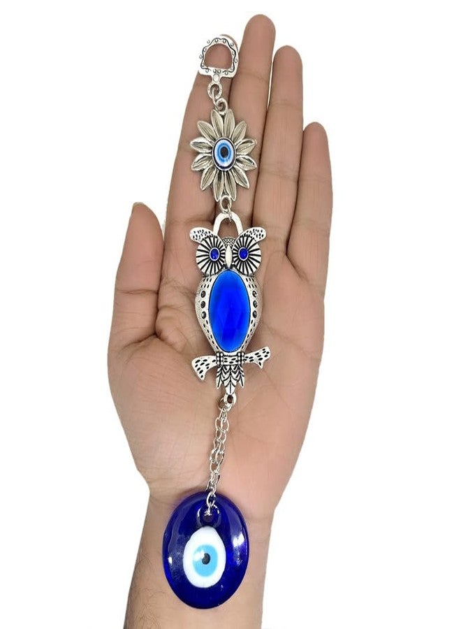 DT DECTONE Evil Eye Hanging for Home Lucky Owl Nazar Battu for Home Protection, Good Luck Charm and Prosperity at Office and Home and Car (Pack of 1) - Image 1